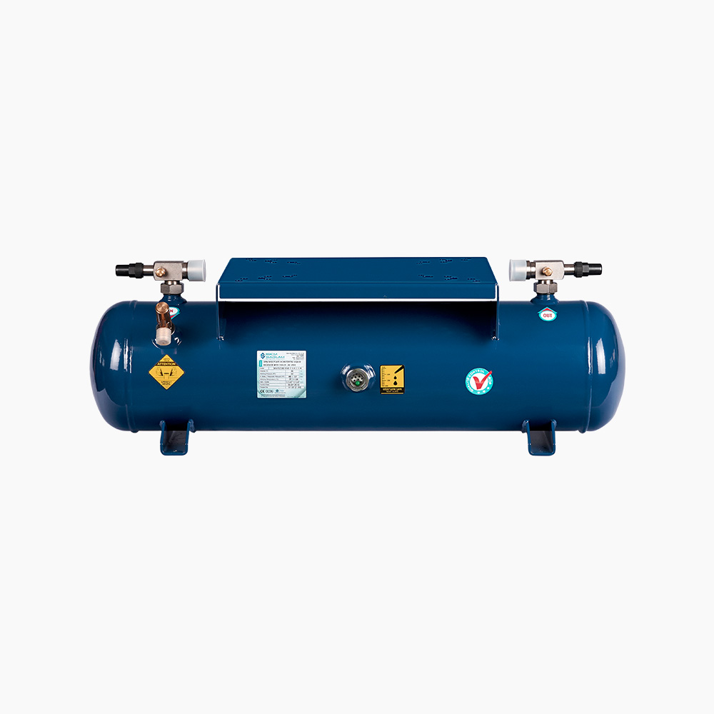 BASEPLATE HORIZONTAL LIQUID RECEIVERS WITH VALVE