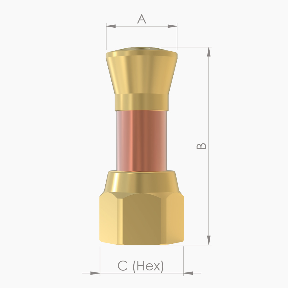 FLARE-TYPE VENTURI LOW DISTRIBUTORS DIMENSIONS
