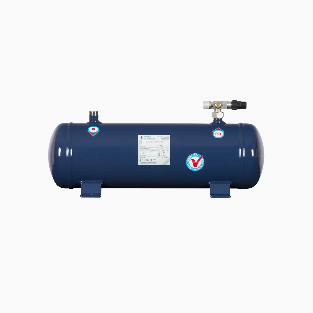HORIZONTAL LIQUID RECEIVERS WITH VALVE