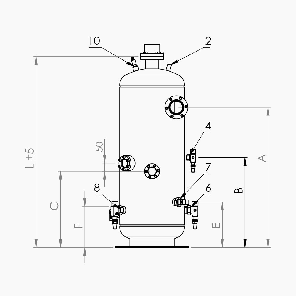 OIL SEPERATOR FOR SCREW COMPRESSOR