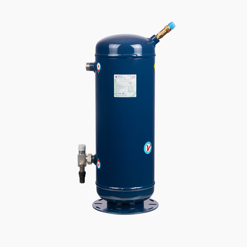 VERTICAL LIQUID RECEIVERS WITH VALVE