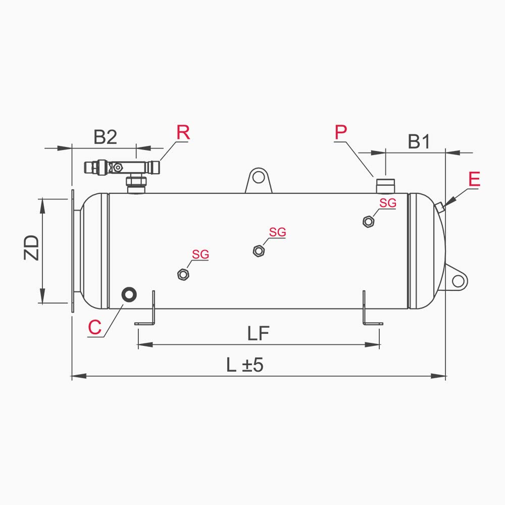 UNIVERSAL LIQUID RECEIVERS WITH VALVE