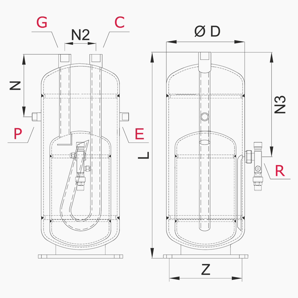 COMPACT LIQUID RECEIVERS & HEAT EXCHANGERS WITH VALVE