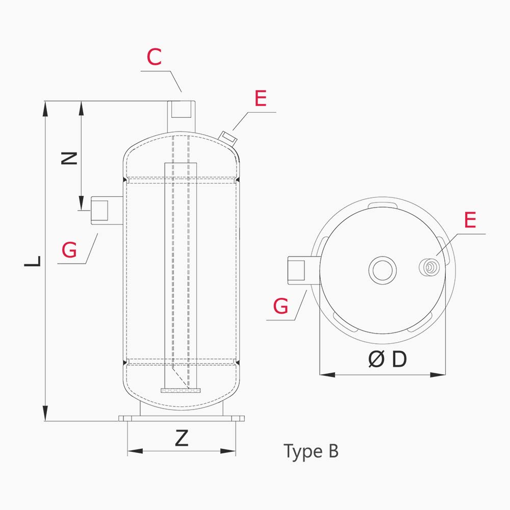 SUCTION LINE ACCUMULATORS – SEHALT SERIES