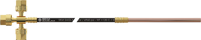 1/4″ DN2 Spider Pinion with Triplet Nuts Upper, Bottom, Right Fittings + 1/4″ Copper Tube For DN2 Görseli