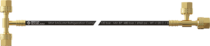 1/4” DN2 “T” with Double Nuts Right, Left Fittings + 1/4″ DN2 “T” with Double Nuts Upper, Right Fittings Görseli